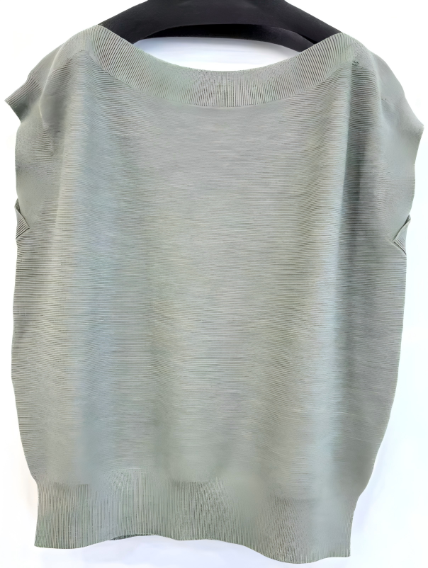 Women's Knitted Pullover in Boat Neck, Cap Sleeve
