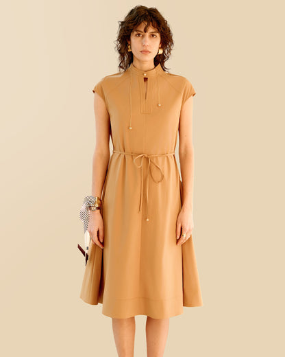 Anti-Wrinkle Cotton-Look Dress