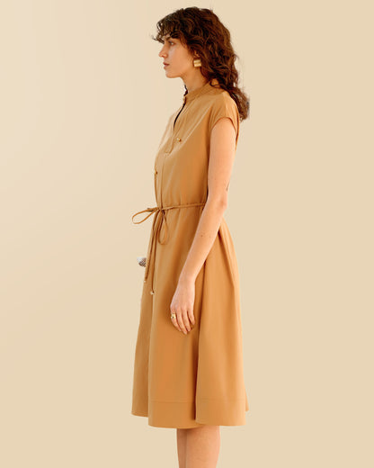Anti-Wrinkle Cotton-Look Dress