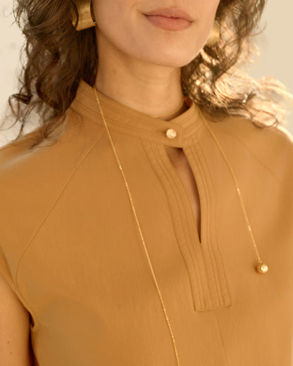 Anti-Wrinkle Cotton-Look Dress