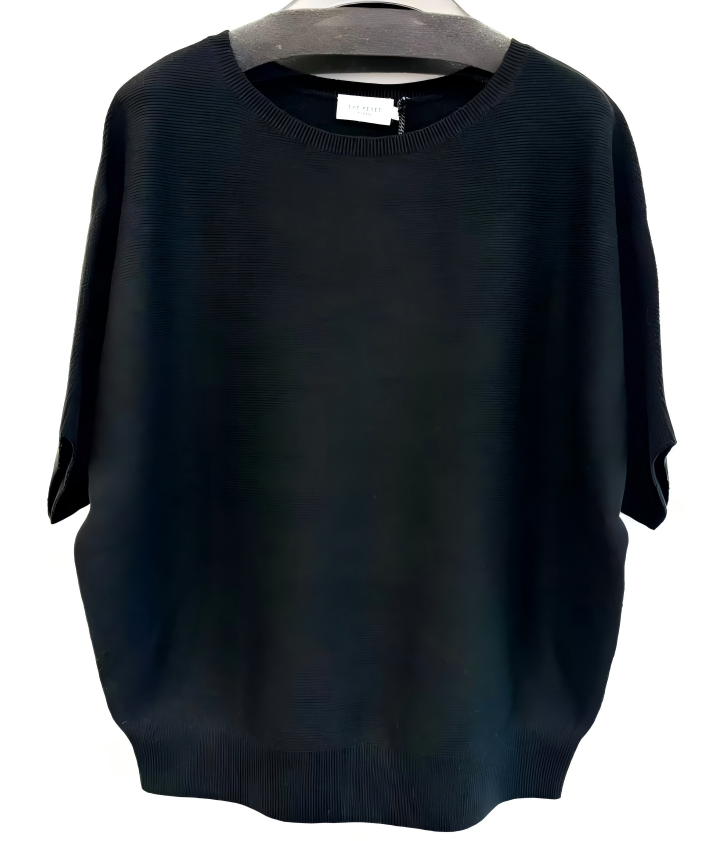WOMEN'S KNITTED PULLOVER IN CREW NECK, SHORT SLEEVE