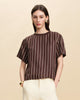 Brown and white stripes