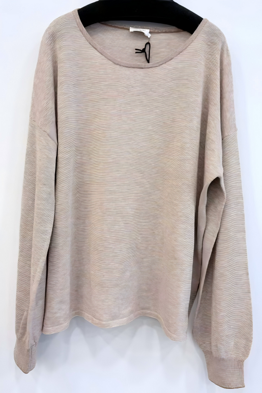 Women's Knitted Pullover Crew Neck, Long Sleeve